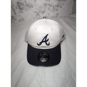 MLB Atlanta Braves New Era 9Twenty Navy Blue White Adjustable Cap Hat